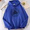 New Print  Hoodie Vikings Symbols Brand Sportswear Biker Street Costume  Hip Hop Pullover Personality Hooded Clothing