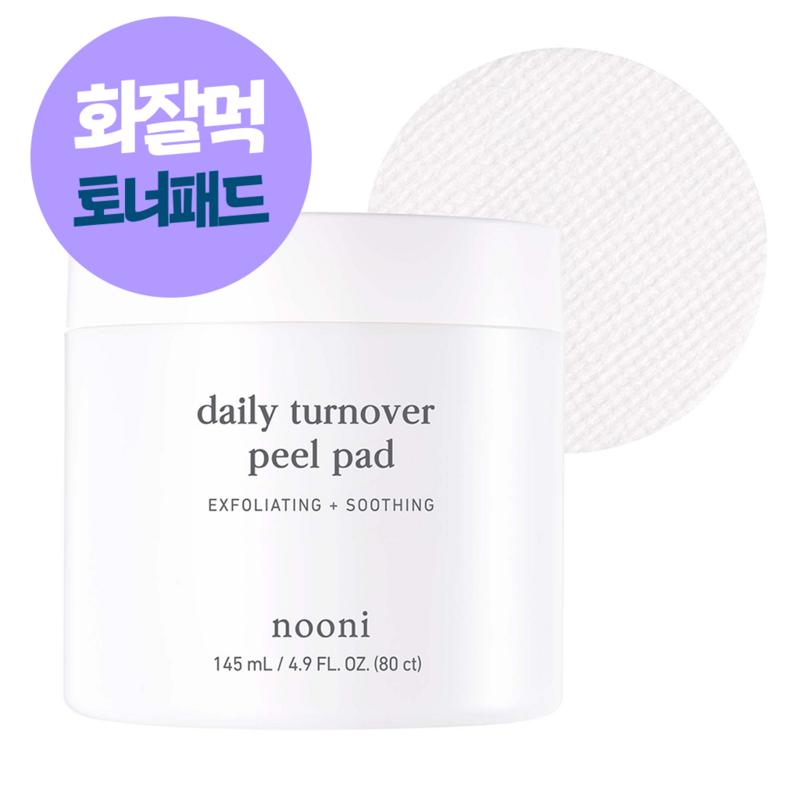 Nooni AHA Daily Pore Clear Soothing Hypoallergenic Peeling Pad 145ml, 80 pads, 1 piece
