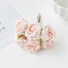Vintage Simulationsblume Rose DIY Blumenkranz Zubehör Material Künstliche Blume Hanbok Kopfschmuck Blumenstrauß Geschenk Dekoration Eleganz Künstliche Blumen