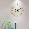 New Frameless Wall Clock Wall Mechanism Wall Decoration Digital Wall Clock DIY Home Silent Clock Living Room Office