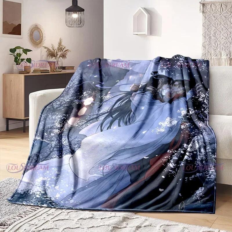 Tegneserier tegneserie Mo Dao Zu Shi Wei Wuxian Flanellteppe Sofa Jente Varmt Hjem Lan Wangji Teppe Gave Tilpass Kvinne Sengetøy