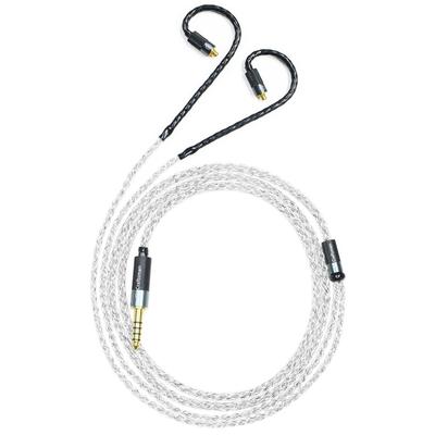 GUCraftsman MMCX Replacement Cable 5N Oxygen-Free Copper Silver-Plated 4.4mm Plug Compatible with SHURE SE846 SE535 AONIC 5 Xelento T8iE MkII T9iE