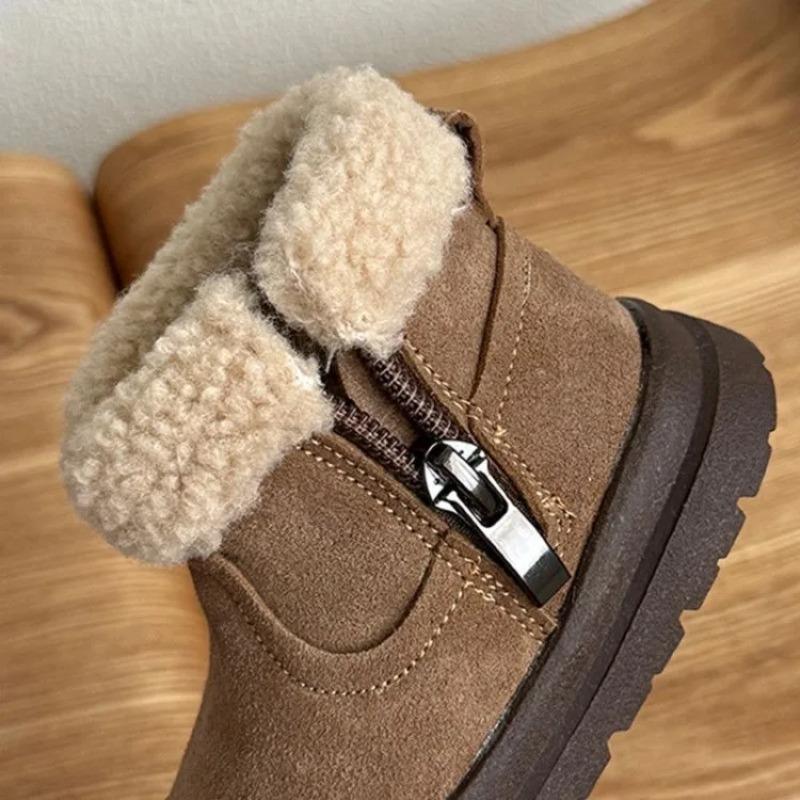 Soft Children's Snow Boots Baby Toddler Warm Fleece Lined Winter Outdoor Footwear Boot Little Kids