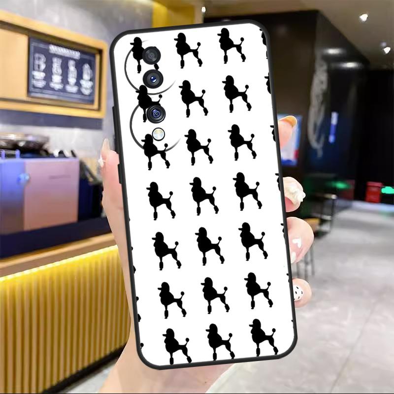 Poodle Dog For Honor Magic 6 7 8 Pro Case For Honor 90 70 50 Lite 400 200 X8c X8b X9a X9b X9c X9d Win RT