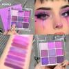 9 Colors Eyeshadow Palette Matte Pearly Glitter Finish for Brightening Eye Makeup Eyeshadow Contouring and Music Festival Looks