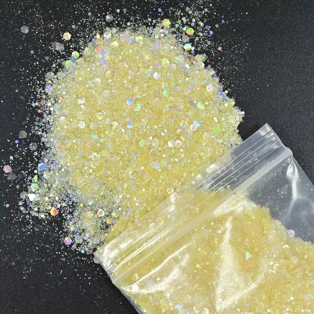 50G PET Nail Diamond Glitter Sequins Holographic Holographic Glitter Craft Projects Supplies