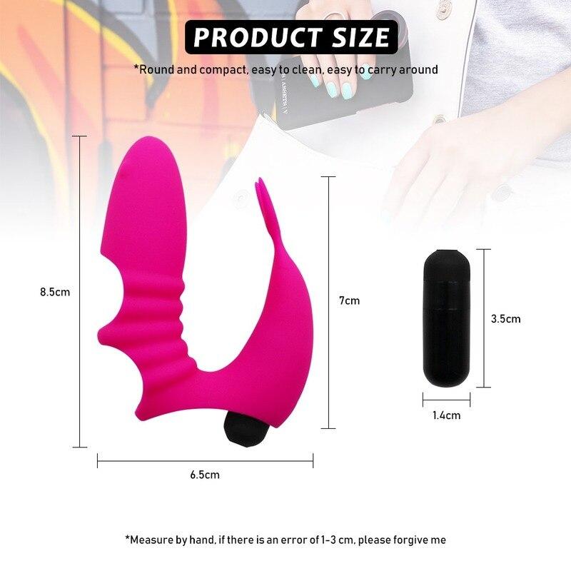 Finger Cots Vibrator G-Spot Massager Silicone Female Sex Toys