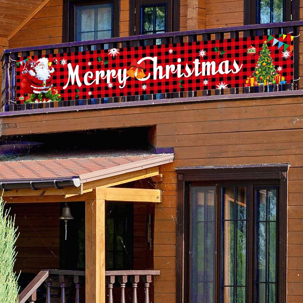 Runtowo Christmas Outdoor Banner Flag ,2025 Merry Christmas Decoration for Home ,Santa Claus Xmas Ornament ,New Year 2026