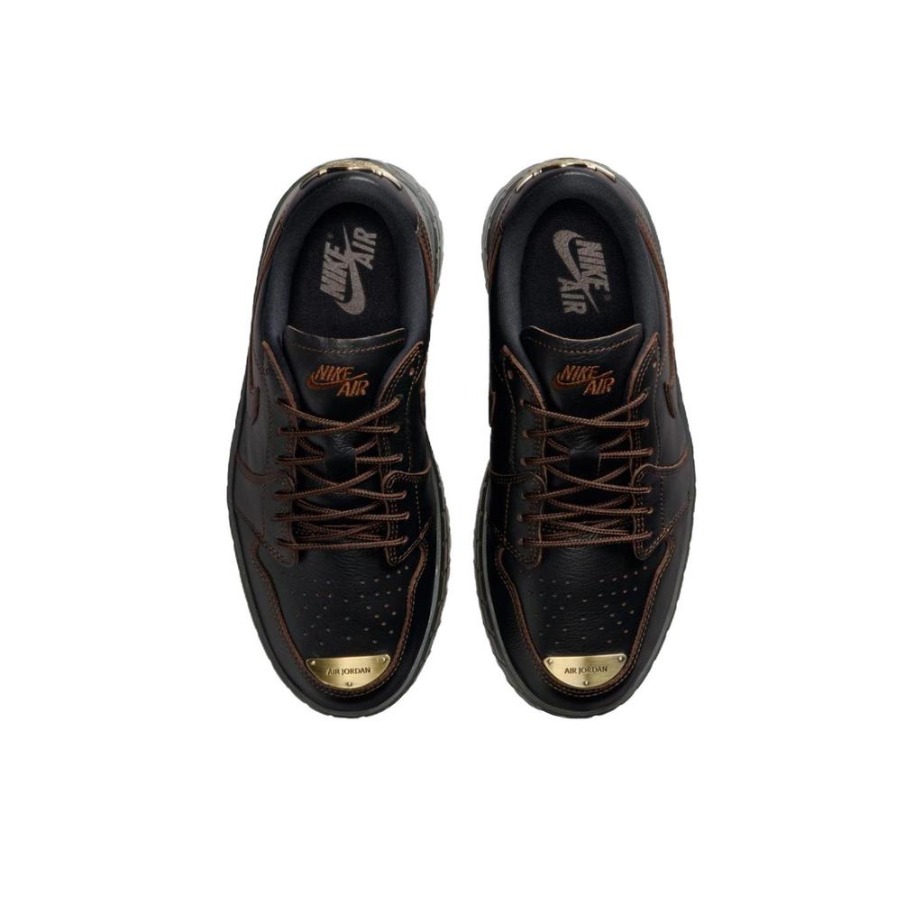 Tênis Feminino Air Jordan 1 Low Brooklyn Preto Cacau Wow HF3184-002