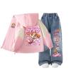Paw Patrol Kids' Windbreaker & Fleece Jeans Set - Autumn/Winter Style for Toddlers & Girls.