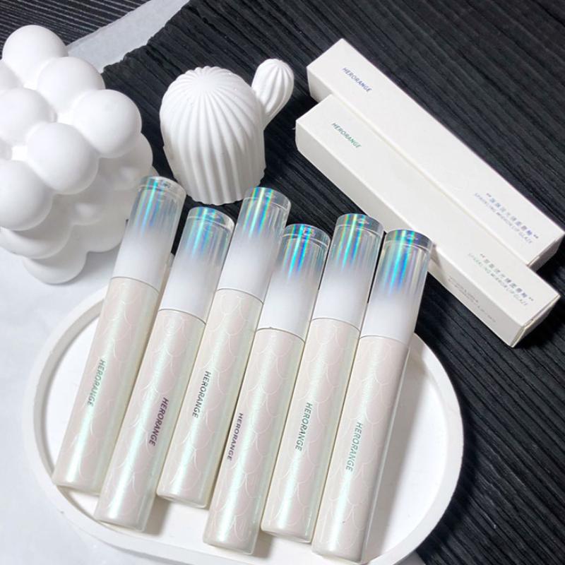 HER ORANGE ~ Shimmering Mirror Water Lip Glaze Wave Light Clear Lipstick Into Film Lip Color