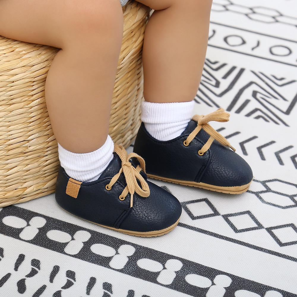 Spring & Autumn Soft Sole Baby Shoes for Boys & Girls - TPR Walker, Little Wave Design, Multiple Colors