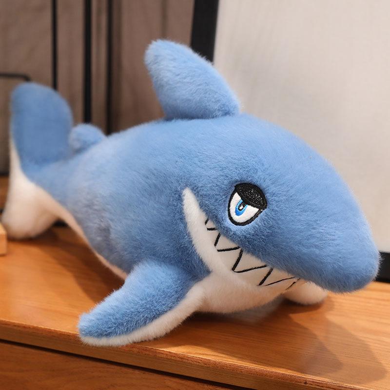 Ferocious Shark Throw Pillow Plush Toy Doll Can Be Blue Baby Shark Doll Children Soothing Doll