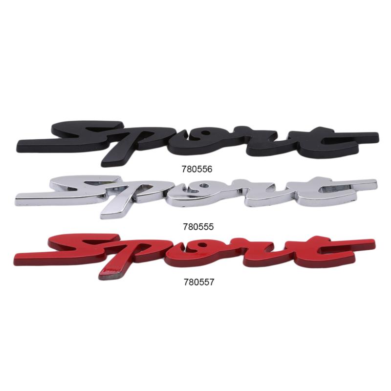 Metal 3D Car Stickers Car Trunk Auto Body Racing Sport Word Letter Sticker Logo Emblem Badge Decal Sticker Car Accessories