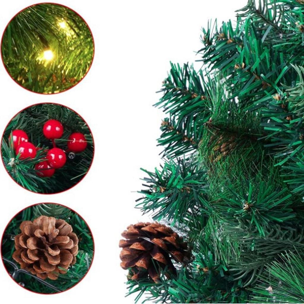 Faux Holiday Planter Filler, LED Christmas Planter Decor, Outdoor Christmas  With Lights, Pre-Lit Christmas Planter Decor, 8 Light Modes