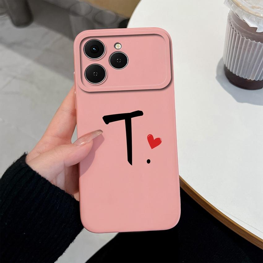 Phone Cases For Tecno Spark 40 Pro Plus 40C Pova 4 5 6 7 Neo Creative Letters Shockproof Silicone Soft Covers Camera Protection Shell For Tecno Casing