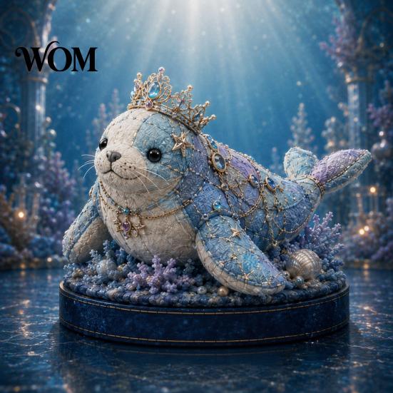 Meeres-Tier-Zubehör-Set DIY Patchwork-Puppe-Set, Handgemachtes Wichtel-Nähset Stoff für Heimdekoration, Stoff-Cartoon-Drachen-Bastelset Anfänger Dekorativ