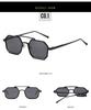 2022 Trending Square Frame Sunglasses: European-American Double Beam Street Style