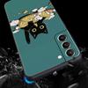 Cute Animals Cat Cartoon Phone Case For Samsung Galaxy S26 Ultra S25 Plus S24 FE S23 S22 5G S21 S20 Cover Black Soft