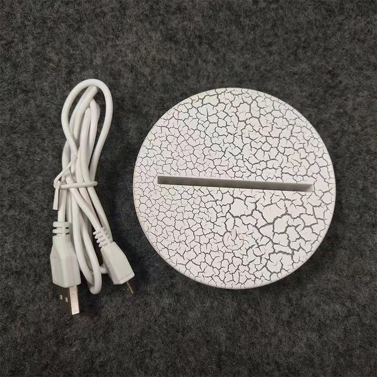 3D Night Light Base with USB & Battery Options