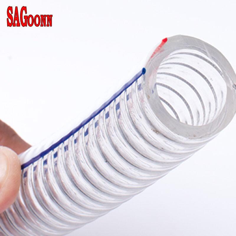 SAGOONN Transparent PVC Steel Wire Reinforced Hose