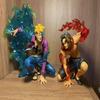 16CM One Piece GK Anime Figure Squat Flame Portgas D Ace Figurines Model Collect Toy Doll Ornaments Christmas Gifts