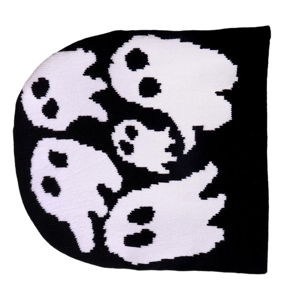 Knitted Skull Hat for Adult Autumn Skull Knitted Versatile Winter Party Photography Props Cartoon  Pattern