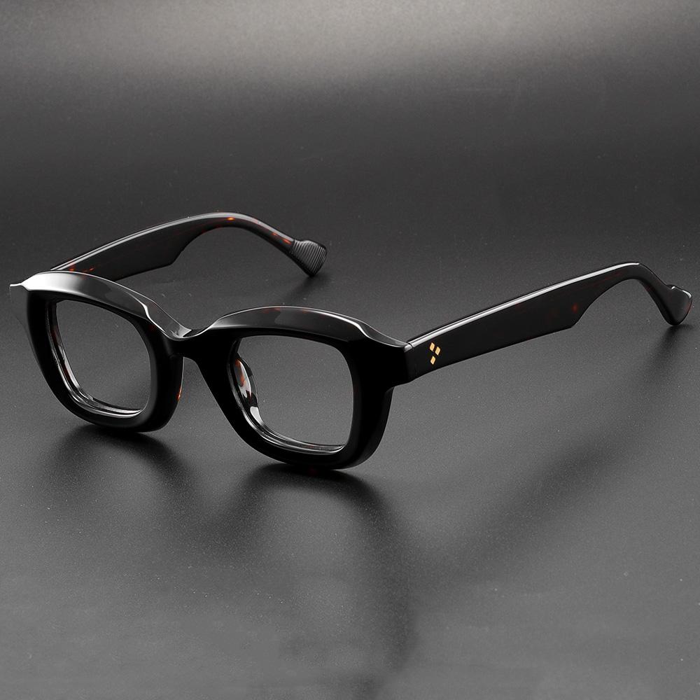 Handmade Acetate Glasses Frame Men Retro Fake Eyeglasses Frame Women Luxury Brand Eyewear Vintage Prescription Glasses Frames