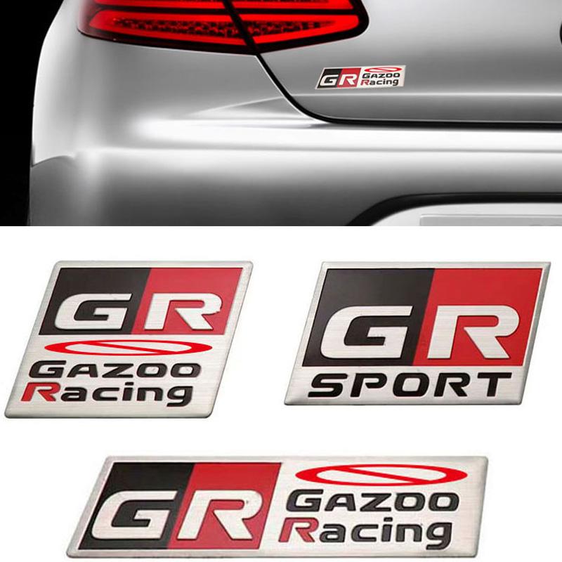 For Toyota GR Sport 3d Car Sticker Metal Labeling Emblem Badge Decals For Toyota Supra Sport Gr Sport C-Hr Rav4 Prius Auto Camry