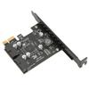 PCIE To USB 3.2 Expansion Card 5Gbps High Speed USB3.2 Front GEN1 Expansion Card Dual Port 19PIN Connector Riser Card