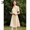 Chushen Dames Geborduurde Polo Zomerjurk
