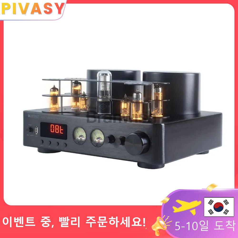 200W+200W High Power Hifi Fever Tube Amplifier Pre-stage Auido Speaker Amplifier Bluetooth 5.0 Support 4-8 Home Theater Speaker