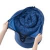 LOGOS Antibacterial and Odor-Resistant Washable Domir Sleeping Bag, Size 0, Blue (Approx. 80cm Wide X 190cm Deep)