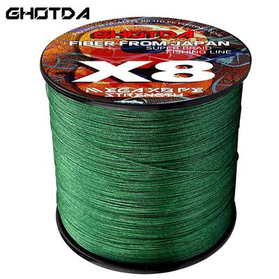500M 8 Stränge geflochtene Angelschnur Multifilament PE-Draht X8 Super Strong 18 22 31 39 43 52 61 78LB