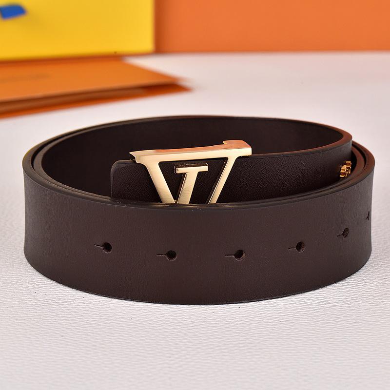 Herren Jugend Gürtel aus echtem Leder mit Karomuster und glatter Schnalle - Stilvoller Rindsleder Hüftgürtel für trendige Looks