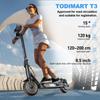 TODIMART T3 Yetişkin Elektrikli Scooter 350W 25KM/H 35KM Batarya 36V 7.8Ah Hırsızlık Önleyici Katlanabilir Petek Lastikler 120KG