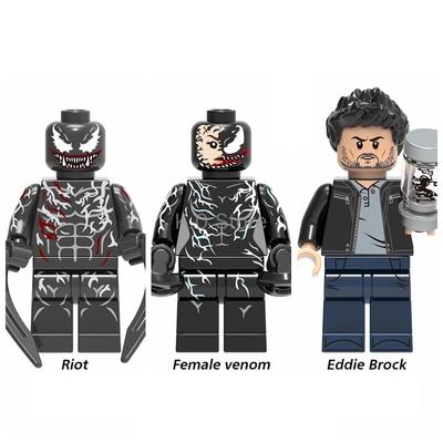 Lego Super Hero Series Riot Female Venom Eddie Block Doll Building Block Toys