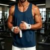 Men Casual Outdoor Sports Solid Crew Neck Tank Top Sleeveless Lightweight Loose Undershirt for Daily Wear Gym Training Running