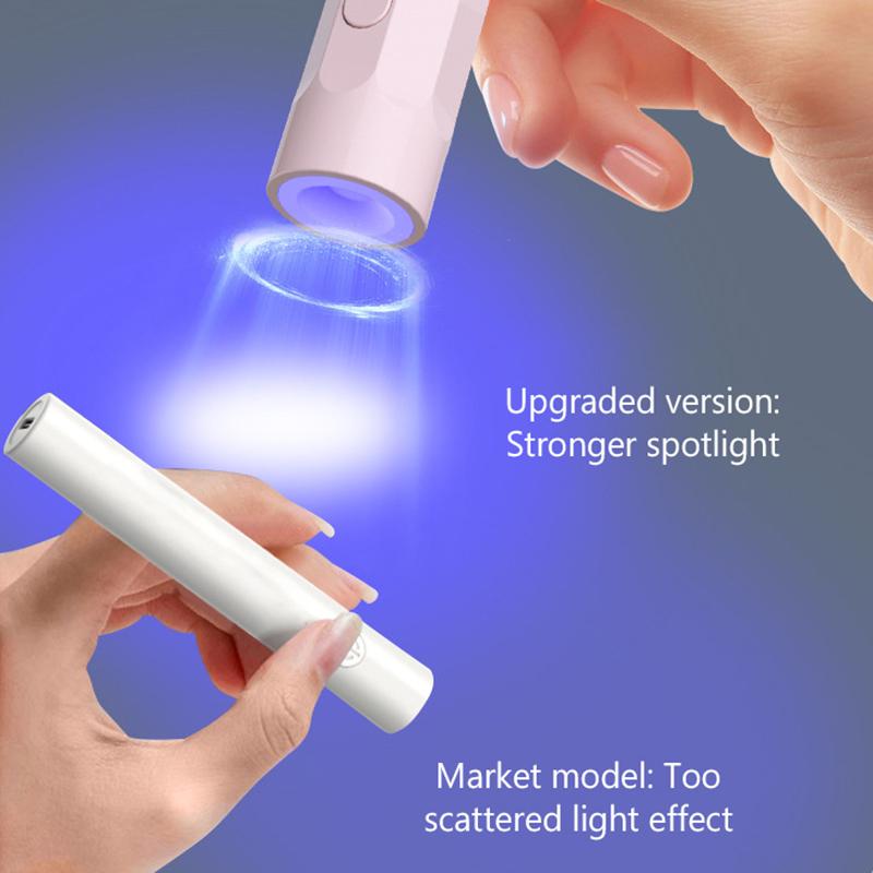 Portable Handheld Mini Nail Lamp For Gel Polish Quick Dry Flashlight Pen Usb Nail Dryer Machine Uv Led Nail Lamp