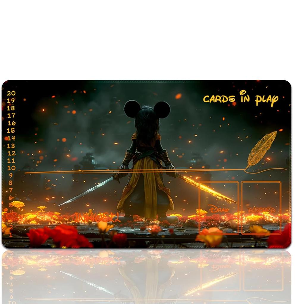 Lorcana Play Mat Mouse Pad Trading Card Gaming Nonslip Game Mats Assisted Combat Framework For Beginners Tcg 3560cm