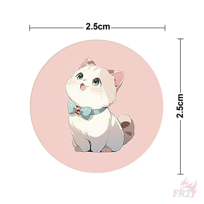 500Pcs/Roll Q Sweet Kitty Kids Rewards Stickers - DIY Scrapbooks Album Decor Sealing Label Decals