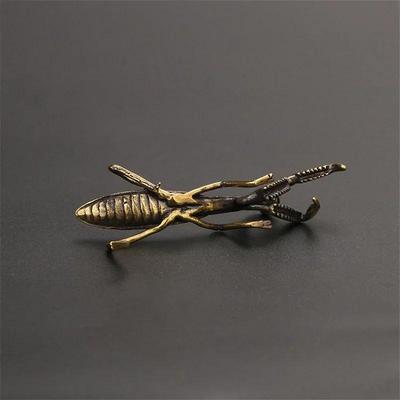New Creative Design Simulation Antique Praying Mantis Decoration Suitable Household Desktop Mini Statue Ornaments Supplies