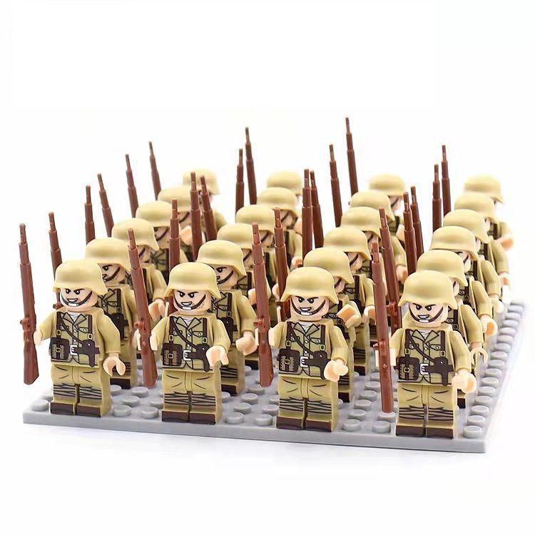 WWII Military Building Blocks Soldiers Assembly Toy Set