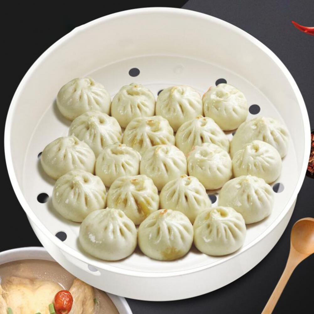 3L/5L Premium Steamer Holder 2 Sizes Drain Design Round Shape Anti Rust Plastic Steamer Steamer Basket Corrosion Resistant