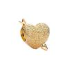 Gold Plated Sparking HeartFlower Charm Beads Pendant Fit Original Copper Bracelet Necklace Beads For Diy Jewelry Women Gift