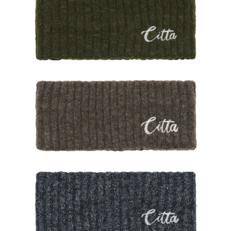 CITTA Signature Logo Knit Hair Band_CTA929(3color)