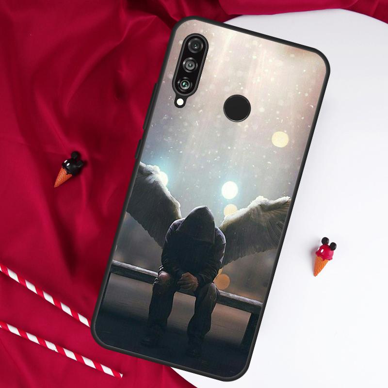 Fallen Angel Wings Art For Huawei Nova 12s 11i 12i 7i 8i Y73 Y70 Y90 Y60 Y72 Y61 Y91 9 10 SE P30 Pro P40 Lite Case