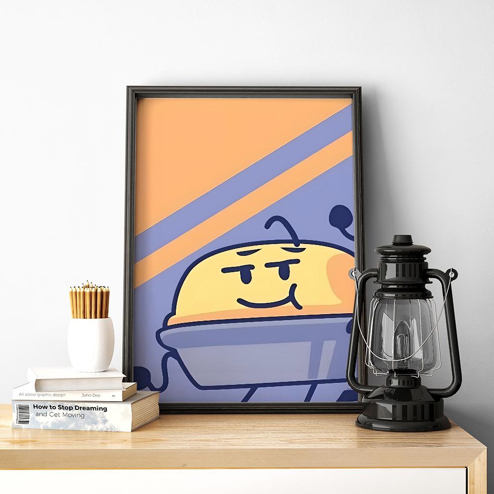 1pc Popular Interesting Cartoon Bfdi Battle For Dream Island Poster HD Poster Home Room Bar Cafe Decor Art Wall Painting Picture