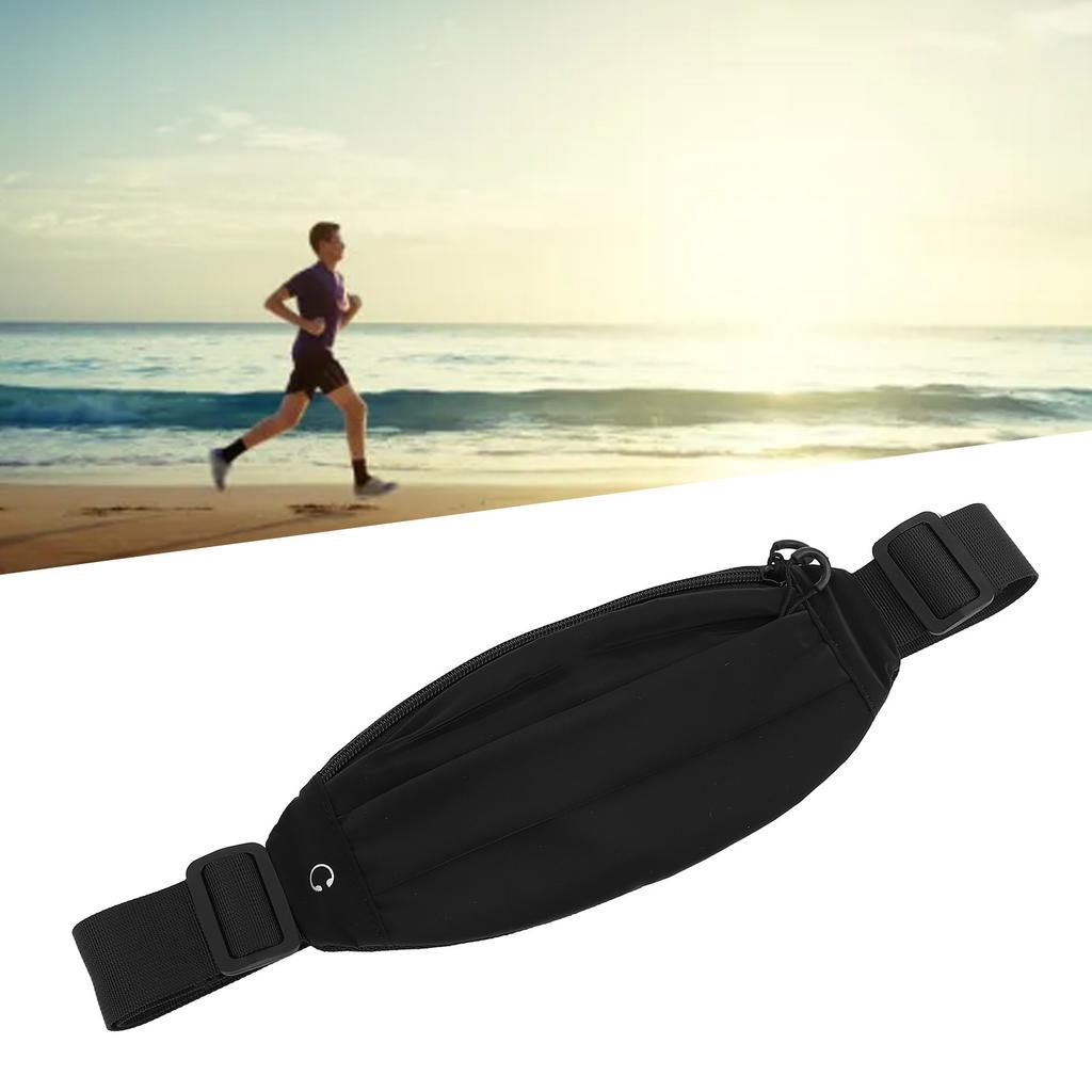 Sports Waist Bag Nylon Waterproof Multifunctional Reflective Design Fanny Pack for Work Shopping