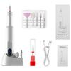 Electric Nail File & Polisher with Base Display - Pen-Style Manicure Grinding & Exfoliating Machine